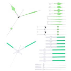 PATIKIL Replacement Clock Hands Kit, 10 Set Replacement Clock Hands Kits Clock Mechanism Movement Aluminum Wall Clock Hands Parts for Wall Clock Repair DIY, Green, A35/A36