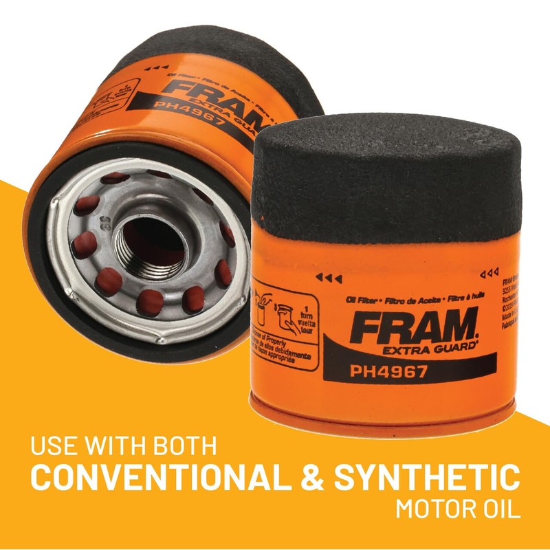 FRAM EG+ PH4967P, 10K Mile Change Automotive Replacement Interval Spin-On