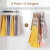 TOPIA HANGER 4 Tier Metal Skirt Hangers for Women, Pants