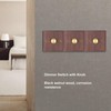 Wooden Dimmer Switch with Copper Knob for Dimming LED Lamps,