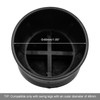 Timyrimy 1.89"/48mm Porch Swing Replacement Angled Feet, Black Plastic Leg