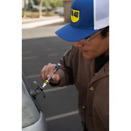 WD-40 Precision Pen & Trucker Hat Bundle - On-The-Go Lubrication, Precision Pen (0.3 fl oz), Trucker Hat (Cotton & Mesh)