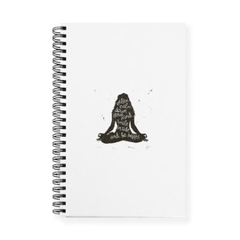 CafePress Cool Yoga Womens Meditating Meditation Po Spiral Bound Journal Notebook, Personal Diary, Graph