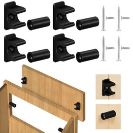 Juexica False Cabinet Front Clip False Drawer Front Clips Sink Tip Out Snap with Screws Screwdrivers for Hardware Replacements