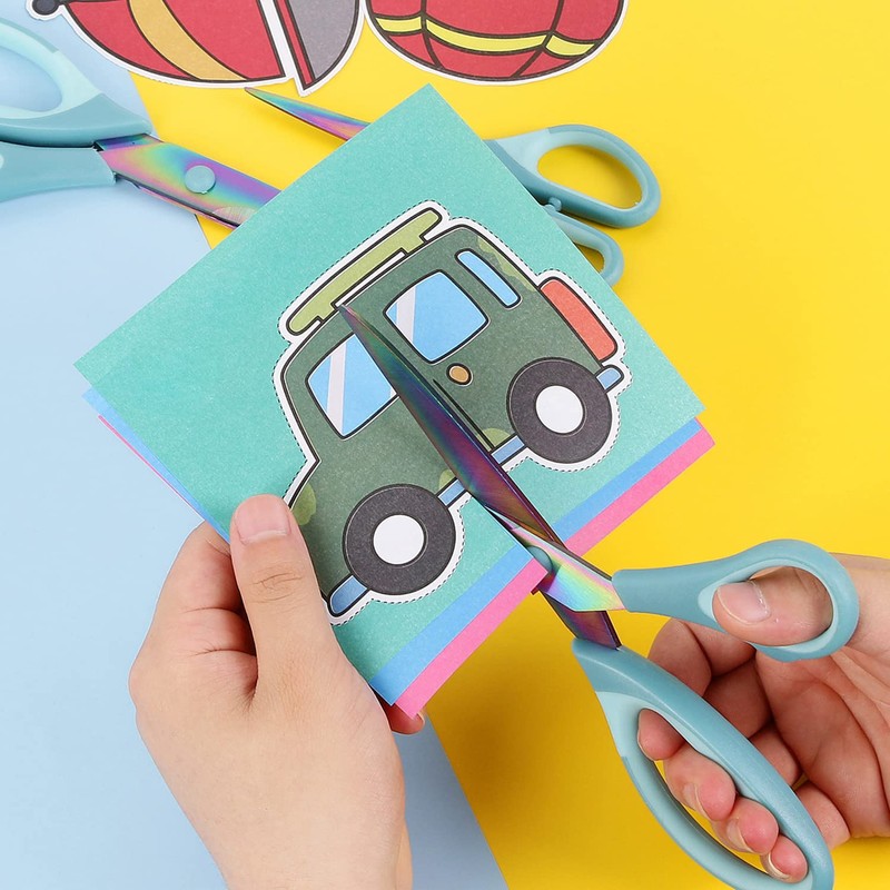 Scissors All Purpose, Sharp Titanium Blades Shears, Rubber Comfort Grip