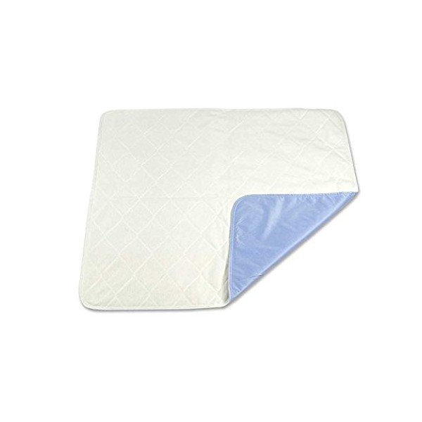 Platinum Care Pads Soft Touch Extra-Absorbent Washable Underpad/ Bed Pad, Blue - 34x36 in., Each - Absorbs up to 8 Cups, Waterproof, Leak Proof Edge, Machine Washable - for use with incontinence