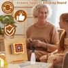 Reessy Crochet Blocking Board, Granny Square Blocking Board 7.8inch, Wooden