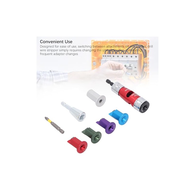 Kit de herramientas para pelar cables con taladro eléctrico |