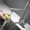 Modern Single-Hole Pull Kitchen Faucet Contemporary Made China 304 Stainless