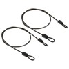 PATIKIL Security Steel Cable 2.5mm x 0.5m/1.64ft Coated Luggage Lock