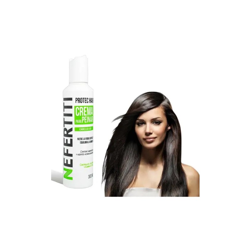 Nefertiti Crema Para Peinar Cabello Liso 300ml