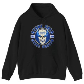 Ews Stone Cold Steve Austin Texas Venom Smoking Skull Hoody Sweatshirt - XL