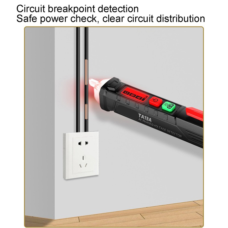 Induction Electric Pen NonContact Tester Adjustable Sensitivity 3 Phase Wire