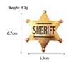 Sheriff Metal Police Badges Pins - Western Deputy Star for