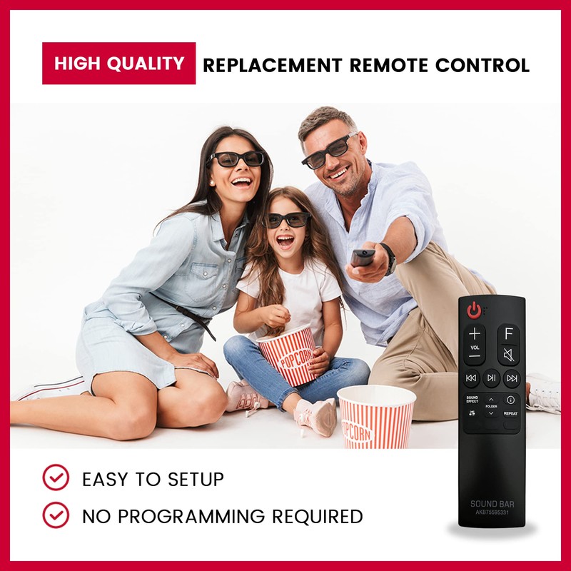 New Remote Control AKB75595301 For LG Dolby Atmos Sound Bar