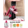 Geedel Rotary Cheese Grater, Kitchen Mandoline Vegetable Slicer with 3