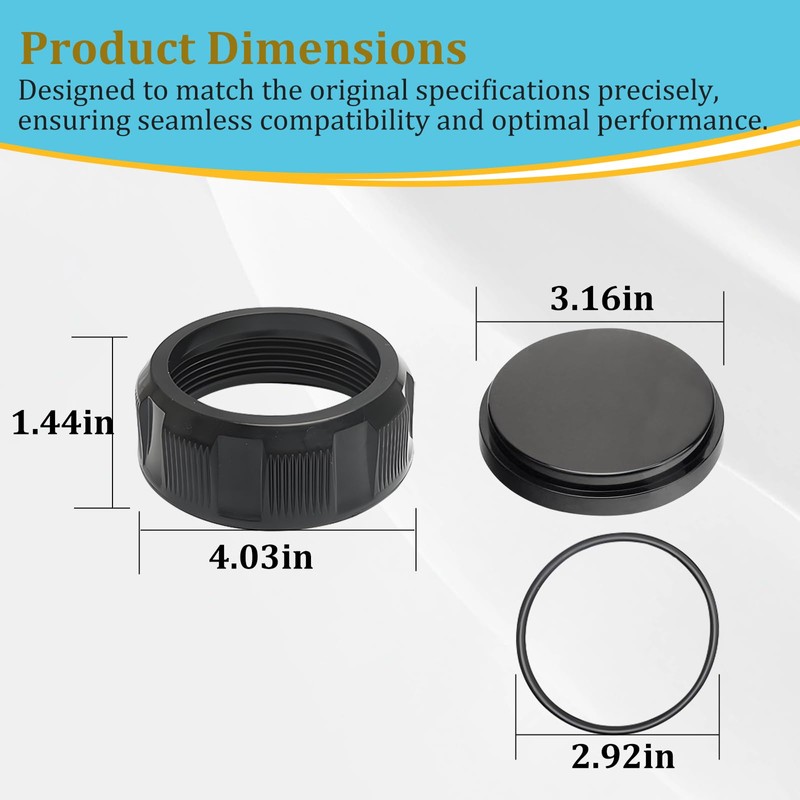 KUGSTL R0523000 Filter Drain Cap Assembly Replacement for Zodiac Jandy