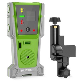 Huepar LR-8RG Laser Receiver, Compatible with All Huepar and Pro Laser Levels, ±1/17 In, Up to 200Ft, Green & Red Beams Laser Detector, Two-Sided LED Prompt, Magnet, Clamp Included