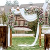 Wedding Arch Draping Fabric, 1 Panel 28" x 19Ft White