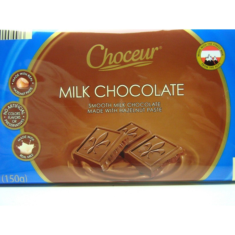 Choceur Milk Chocolate 5.29 oz Bar (5 Pack)