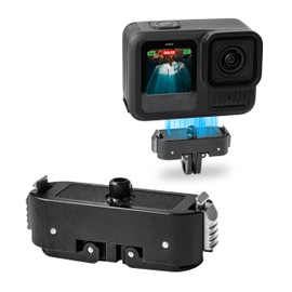 Magnetic Latch Mount for Go pro Hero 13 Camera Magnetic Dual Claws Interface,Aluminum Mount with 1/4" Screw, for Gopro 13 Adapter Camera Accessories