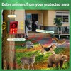 ChunHee Solar Animal Detterent Outdoor,Motion Activated Deer Deterrent,Support Recording&±Volume,Deter Deer,