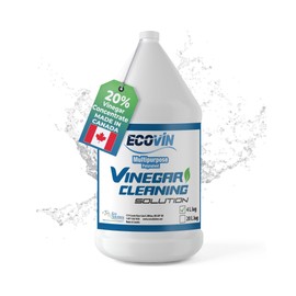 Eco Solutions Vinegar Cleaning Solution - all purpose household cleaner, 20% concentrated vinegar - 4 Litre Jug (1.06 gallons)