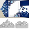Adies 2pcs Lace Flower Metal Die Cuts ,Wedding Greeting Crad