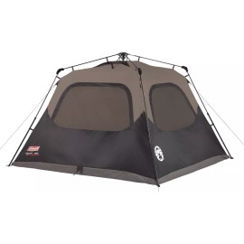 Coleman 4-Person Cabin Camping Tent with Instant Setup, 1 Room, Gray