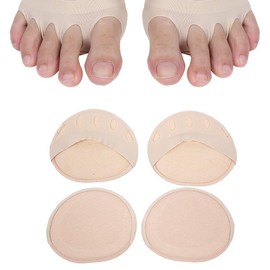 Ball Of Foot Cushions, 2 Pairs Of Thicken Forefoot Pad, Soft Breathable Fabric Ball Of Foot Cushion Pad For Women, Used For High-Heeled Shoes And Casual Shoes(2#)