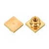 PATIKIL 0.9" Blank Wax Seal Stamp Head, 2Pcs Square Brass
