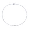 Simple Plain Figaro Link Chain Anklet Charm Ankle Bracelet For
