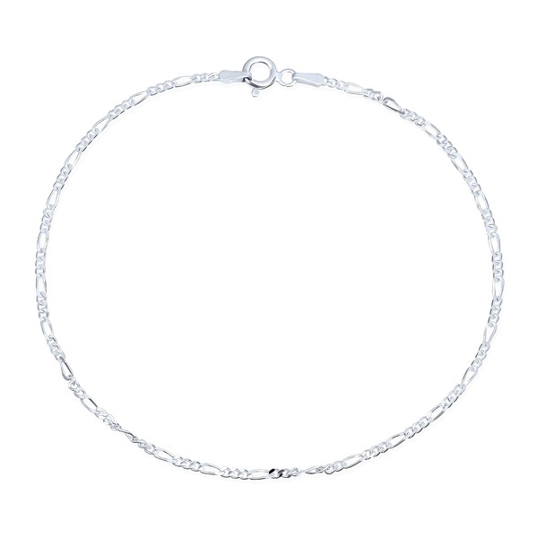 Simple Plain Figaro Link Chain Anklet Charm Ankle Bracelet For