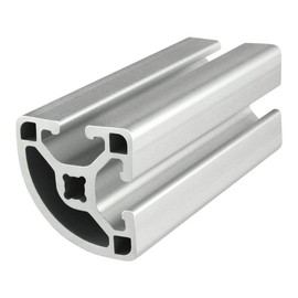 8020, 1517, 15 Series 1.5 Inch x 1.5 Inch 1.5x1.5 T-Slotted Quarter Round Aluminum Extrusion DIY Extruded Round Arc Linear Slot Bar Rail 80/20 (Lite Smooth, Clear Anodize, 36" Long)