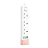 LDNIO 4 USB Port Plus 3 AC Socket Power Strip
