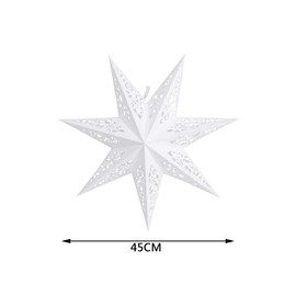 Paper Star Lantern Shade Hanging Paper Star Lampshade Star Decorations White Lanterns for Weddings Christmas Holiday Birthday Party Home Decor
