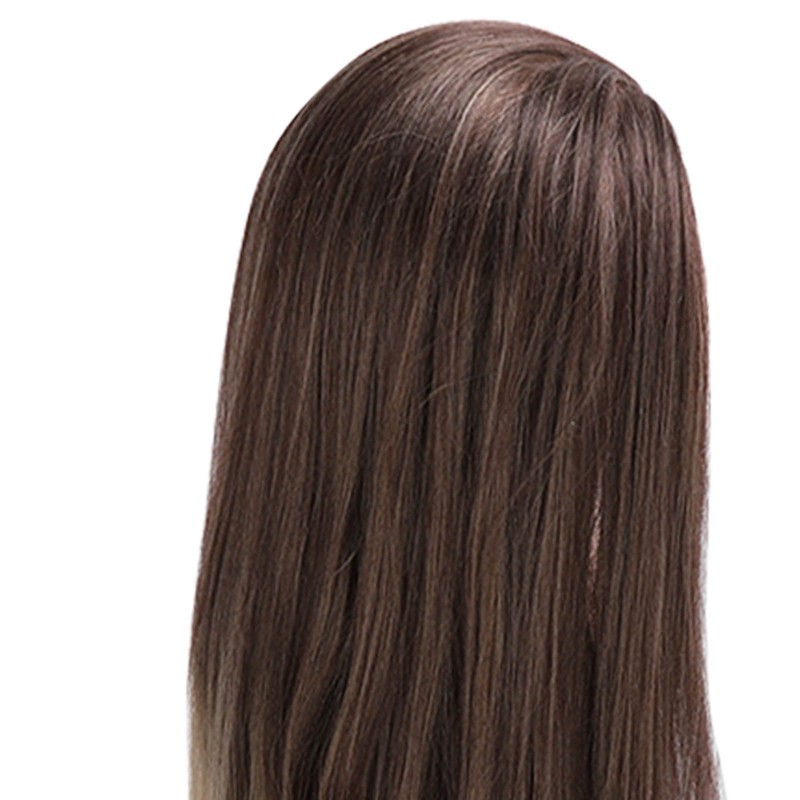 Blonde Gray Gradient Wig Hair Mannequin Head Hairdressing Styling Training