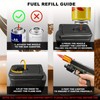 (1No Fuel Included) Windproof Butane Lighter Refillable Torch Ligher For