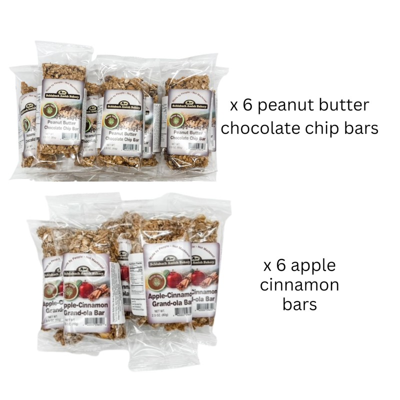 Schlabach Amish Bakery Soft & Chewy Granola Bars, Case Pack