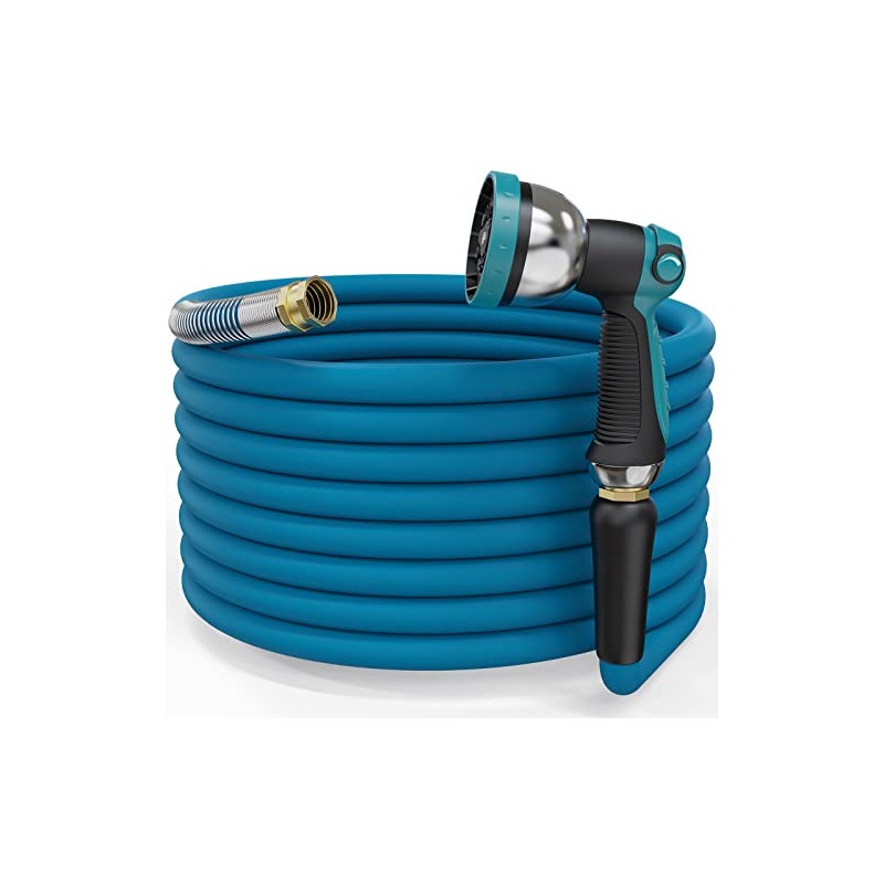 Gnimihz Heavy Duty Hybrid Garden Hose 100 ft x 5/8