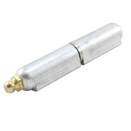 10 PCS of 4''Aluminum Weld-ON Hinges with Fixed SS pin, SS Bushing w/GF Item No. ALU100GF 4''(16x100mm), silver