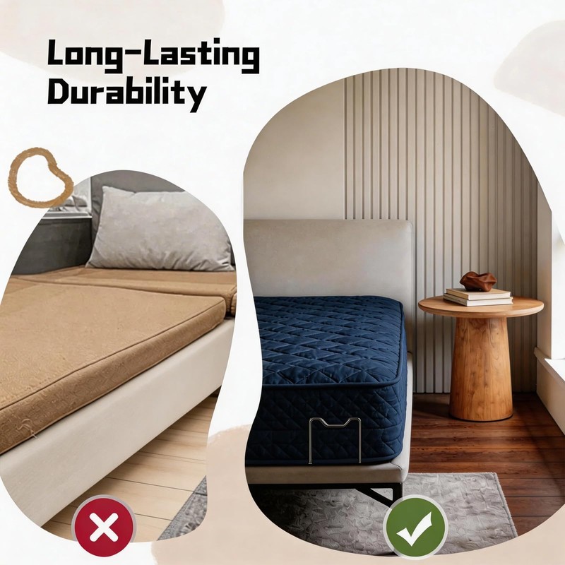 2 Pack Mattress Slide Stopper, Mattress Grippers to Prevent Sliding,