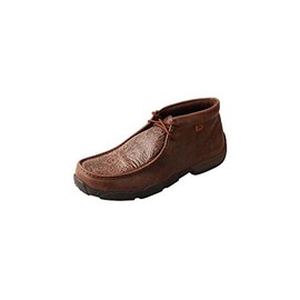 Twisted X Men's Chukka Driving Moc, Moc Toe, Brown & Brown Print, 10.5 M