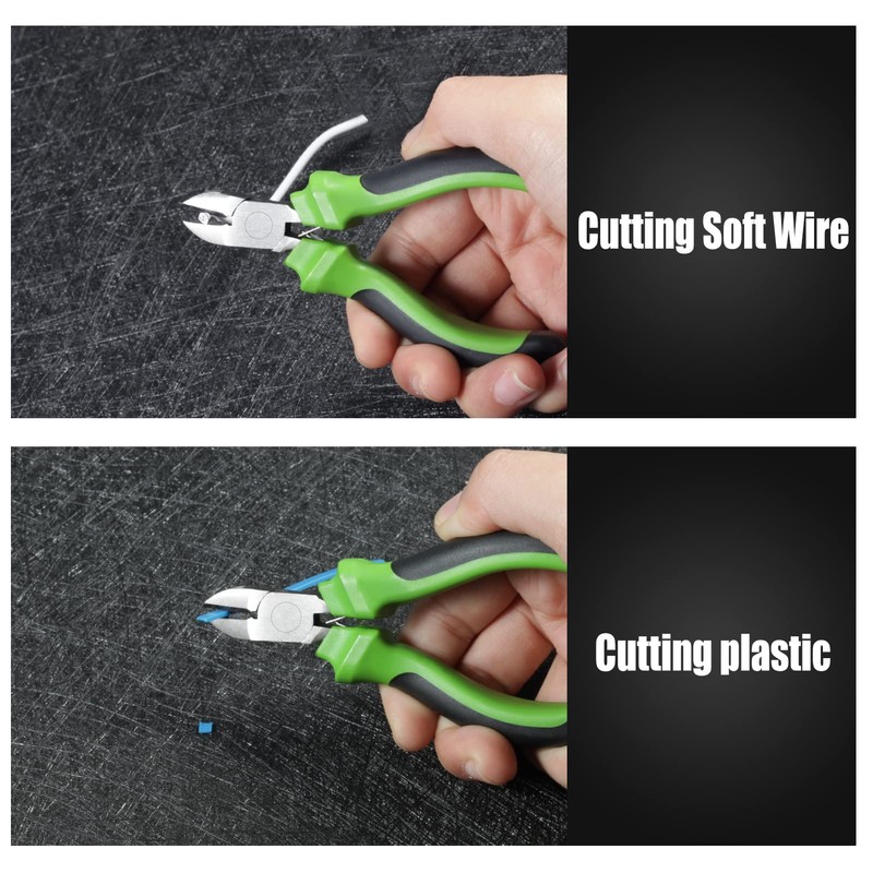 LEONTOOL 4 Inch Diagonal Cutting Pliers Spring Loaded Diagonal Wire