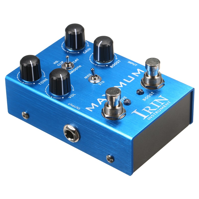 IRIN Overdrive Guitar Effect Pedal 2 Toggle Mode Switch Tone/Gain/Volume/Boost