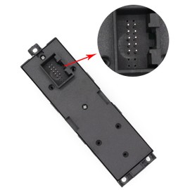 MCamooer Window Regulator Switch for Golf 4 Leon 1 Toledo 1J4 959 857D Window Regulator Switch Compatible with Jetta Bora Passat B5 1J4959857D Front Left (10 Pins)