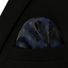 [S&W SHLAX & WING] Men's Tie Set Black Dark Blue