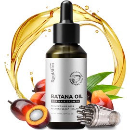 Batana Oil for Hair Growth, 100% Pure & Raw Batana Oil Dr Sebi Organic from Honduras, Daily Use for Thicker & Stronger Hair, Hair Treatment Oils for All Hair Types, 3.4 Fl Oz - 100 ML