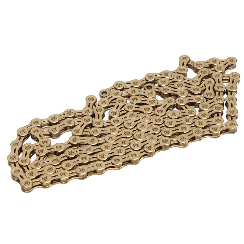 Mountain Bike Chain 10 Speed High Carbon Steel Gold Hollow