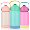 AMFUN 350ml /12oz Kids Insulated Water Bottle with Straw Lid,Small